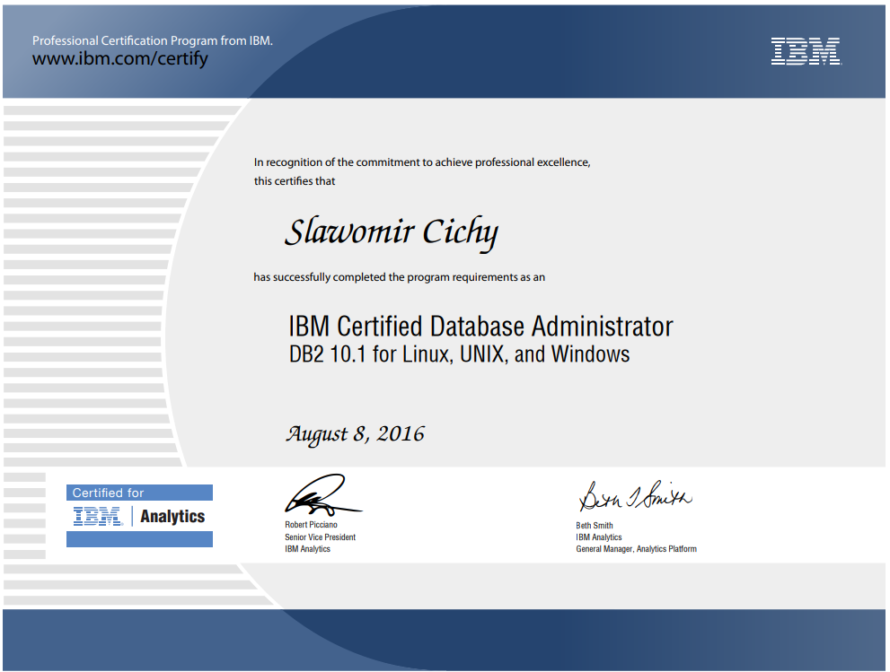 IBM Certified Database Administrator for the DB2 version 10.1